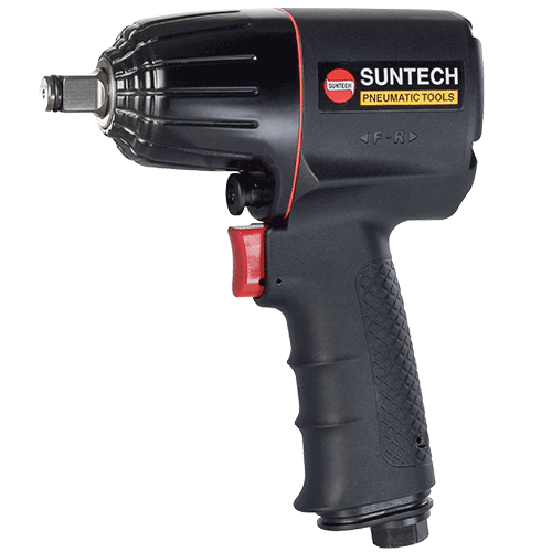 Suntech 1/2” Pneumatic Mini Air Impact Wrench Composite Housing 460 ft-lbs torq 