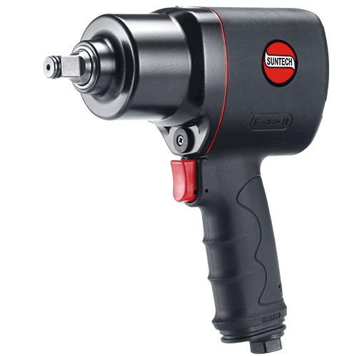 Black 1 SUNTECH SM-47-4154L Air Impact Wrench with 6 Composite Extended Anvil
